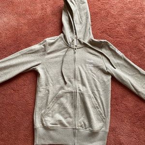 RARE VINTAGE Reebok CrossFit Zip-Up Gray Hoodie (Womens Small)